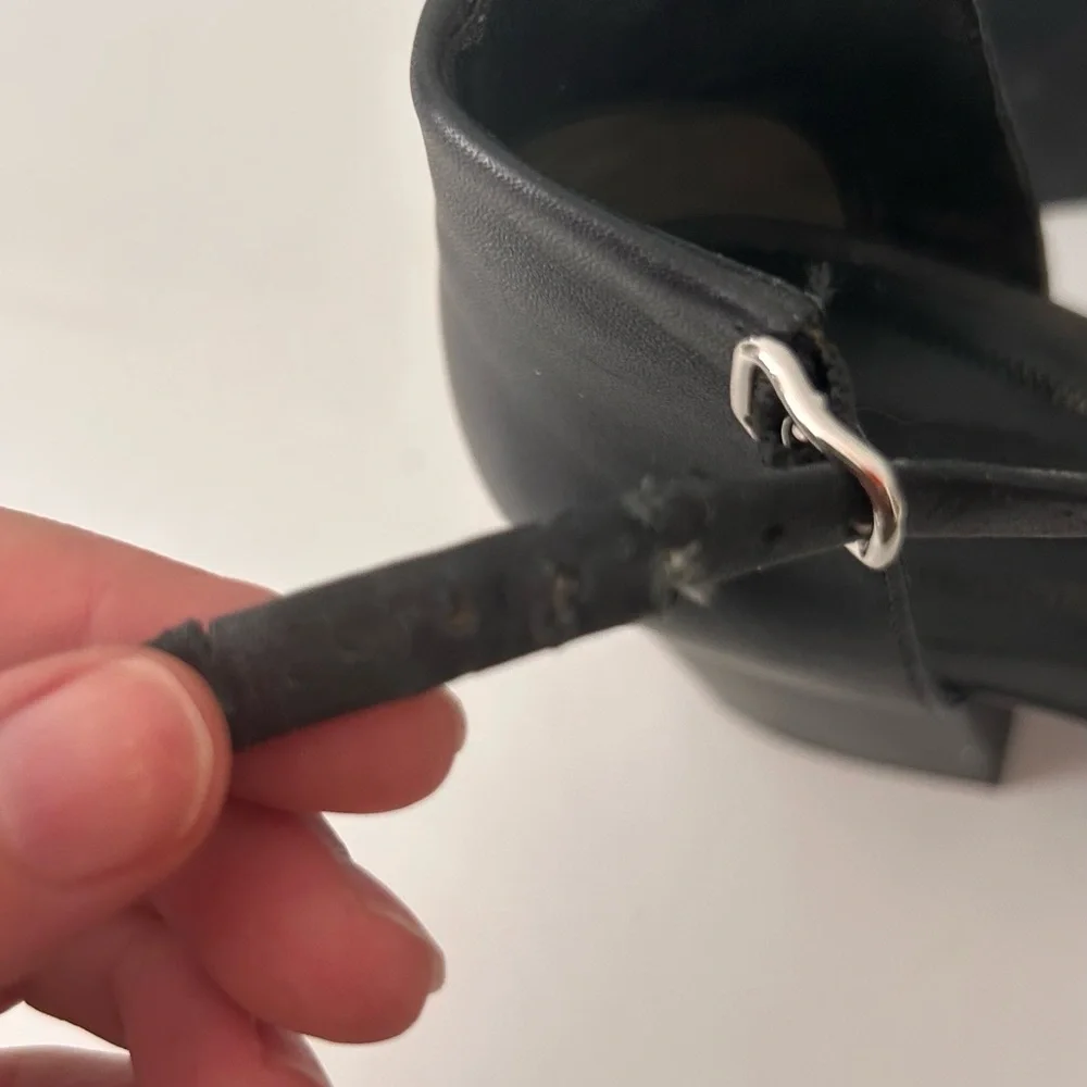 Alexander Wang Black Leather Heels - Picture 2 of 4